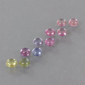 2,69 ct natürliche mehrfarbiger Saphir-Edelsteine, Rundschliff, Transparent