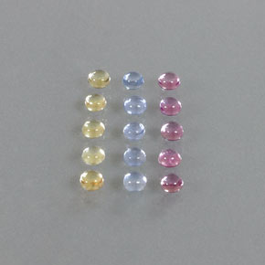 2,68 ct natürliche mehrfarbiger Saphir-Edelsteine, Rundschliff, Transparent