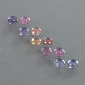2,48 ct natürliche mehrfarbiger Saphir-Edelsteine, Rundschliff, Transparent