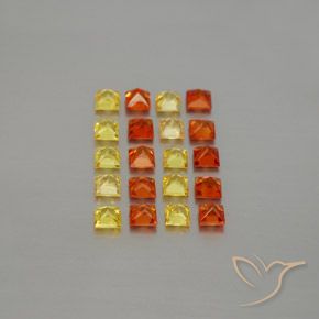 2,61 ct natürliche mehrfarbiger Saphir-Edelsteine, Quadrat, VVS-VS