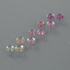 1,98 ct natürliche mehrfarbiger Saphir-Edelsteine, Rundschliff, Transparent