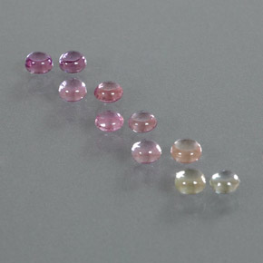 1,98 ct natürliche mehrfarbiger Saphir-Edelsteine, Rundschliff, Transparent