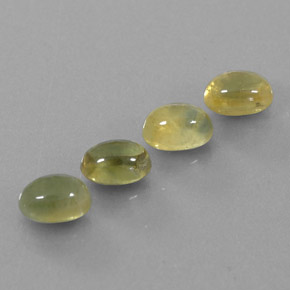 3,67 ct natürliche grüner Saphir-Edelsteine, Transparent, Transparent / Lichtdurchlässig