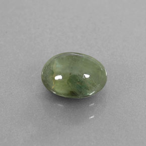 1,67 ctw natürlicher grüner Saphir, Transparent, Transparent / Lichtdurchlässig