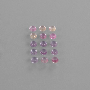 2,73 ct natürliche mehrfarbiger Saphir-Edelsteine, Rundschliff, Transparent