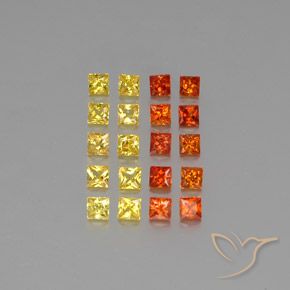 2,63 ct natürliche mehrfarbiger Saphir-Edelsteine, Quadrat, VVS-VS