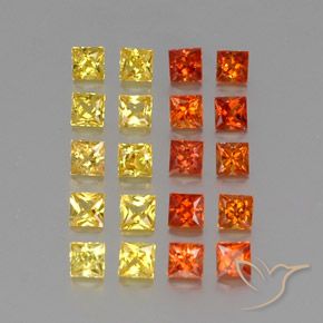 2,63 ct natürliche mehrfarbiger Saphir-Edelsteine, Quadrat, VVS-VS