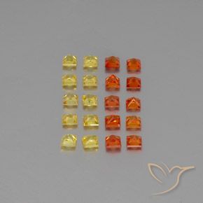 2,63 ct natürliche mehrfarbiger Saphir-Edelsteine, Quadrat, VVS-VS