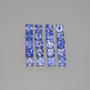  ct natürliche blauer Saphir-Edelsteine, Quadrat, VVS-VS