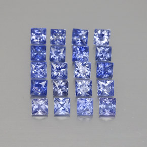  ct natürliche blauer Saphir-Edelsteine, Quadrat, VVS-VS