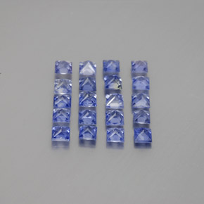  ct natürliche blauer Saphir-Edelsteine, Quadrat, VVS-VS