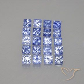 3,14 ct natürliche blauer Saphir-Edelsteine, Quadrat, VVS-VS