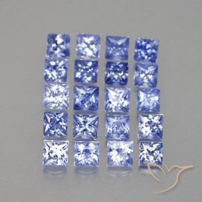 3,14 ct natürliche blauer Saphir-Edelsteine, Quadrat, VVS-VS