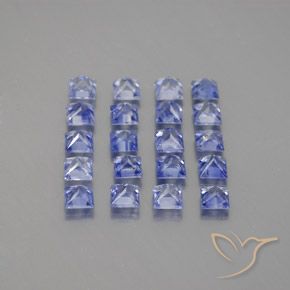 3,14 ct natürliche blauer Saphir-Edelsteine, Quadrat, VVS-VS