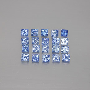  ct natürliche blauer Saphir-Edelsteine, Quadrat, VVS-VS