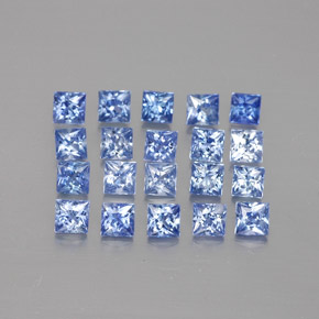  ct natürliche blauer Saphir-Edelsteine, Quadrat, VVS-VS