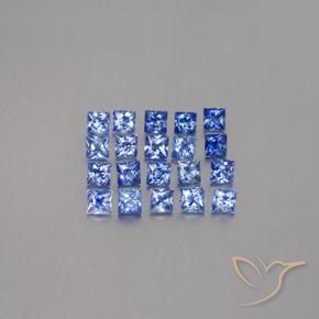 2,80 ct natürliche blauer Saphir-Edelsteine, Quadrat, VVS-VS