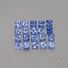 2,80 ct natürliche blauer Saphir-Edelsteine, Quadrat, VVS-VS
