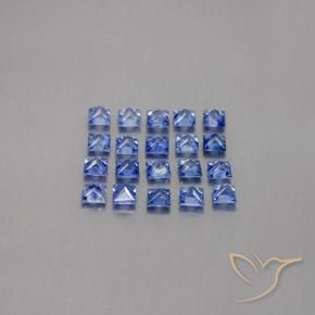 2,80 ct natürliche blauer Saphir-Edelsteine, Quadrat, VVS-VS