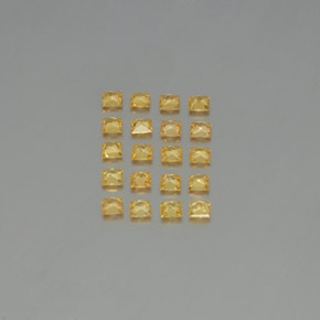 2,10 ct natürliche gelber Saphir-Edelsteine, Quadrat, VVS-VS
