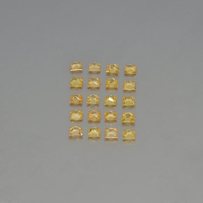  ct natürliche Gold Saphir-Edelsteine, Quadrat, VVS-VS