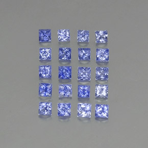 1,92 ct natürliche blauer Saphir-Edelsteine, Quadrat, VVS-VS