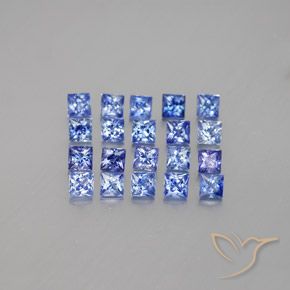1,99 ct natürliche blauer Saphir-Edelsteine, Quadrat, VVS-VS