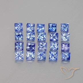 1,99 ct natürliche blauer Saphir-Edelsteine, Quadrat, VVS-VS
