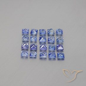1,99 ct natürliche blauer Saphir-Edelsteine, Quadrat, VVS-VS