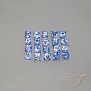 2,53 ct natürliche blauer Saphir-Edelsteine, Quadrat, VVS-VS