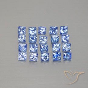 2,53 ct natürliche blauer Saphir-Edelsteine, Quadrat, VVS-VS