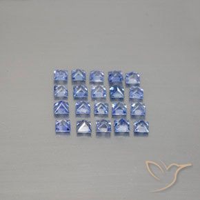 2,53 ct natürliche blauer Saphir-Edelsteine, Quadrat, VVS-VS