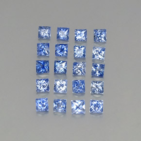  ct natürliche blauer Saphir-Edelsteine, Quadrat, VVS-VS