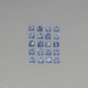  ct natürliche blauer Saphir-Edelsteine, Quadrat, VVS-VS