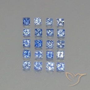 1,66 ct natürliche blauer Saphir-Edelsteine, Quadrat, VVS-VS