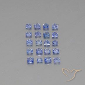 2.36 ct natürliche Intensives Blau Saphir-Edelsteine, Quadrat, VVS-VS