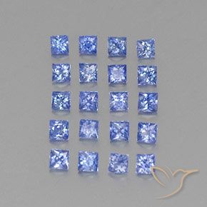 1,75 ct natürliche blauer Saphir-Edelsteine, Quadrat, VVS-VS