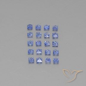 1,75 ct natürliche blauer Saphir-Edelsteine, Quadrat, VVS-VS