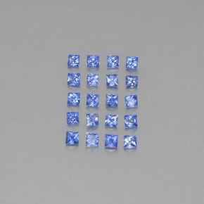 2,00 ct natürliche blauer Saphir-Edelsteine, Quadrat, VVS-VS