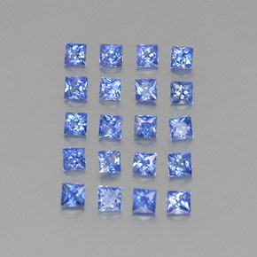 2,00 ct natürliche blauer Saphir-Edelsteine, Quadrat, VVS-VS