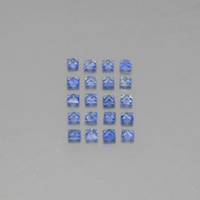 2,00 ct natürliche blauer Saphir-Edelsteine, Quadrat, VVS-VS