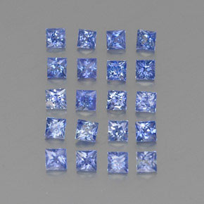  ct natürliche blauer Saphir-Edelsteine, Quadrat, VVS-VS
