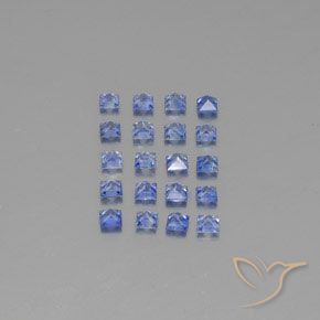 2,54 ct natürliche blauer Saphir-Edelsteine, Quadrat, VVS-VS