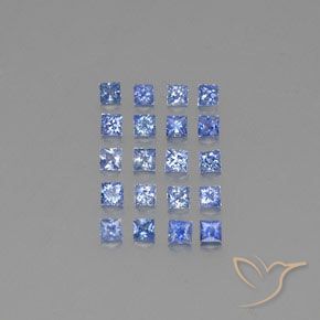 1,74 ct natürliche blauer Saphir-Edelsteine, Quadrat, VVS-VS