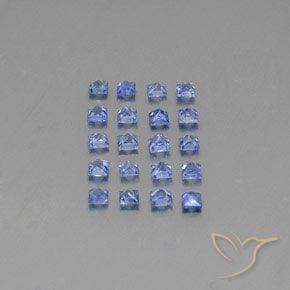 1,74 ct natürliche blauer Saphir-Edelsteine, Quadrat, VVS-VS