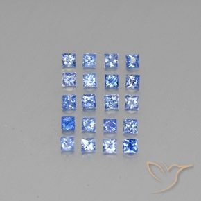 1.80 ct natürliche Pastellblau Saphir-Edelsteine, Quadrat, VVS-VS