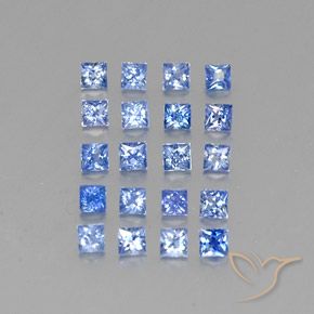 1.80 ct natürliche Pastellblau Saphir-Edelsteine, Quadrat, VVS-VS