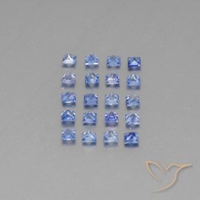 1.80 ct natürliche Pastellblau Saphir-Edelsteine, Quadrat, VVS-VS