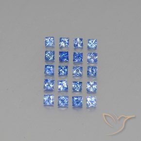 1,89 ct natürliche blauer Saphir-Edelsteine, Quadrat, VVS-VS