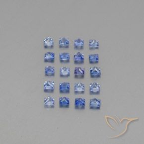 1,77 ct natürliche blauer Saphir-Edelsteine, Quadrat, VVS-VS